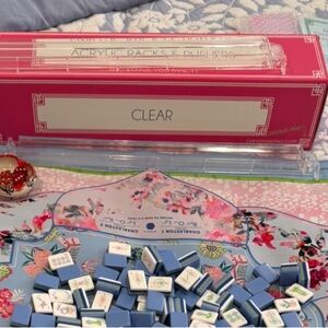 Oh My Mahjong Clear Acrylic Rack & Pushers Set